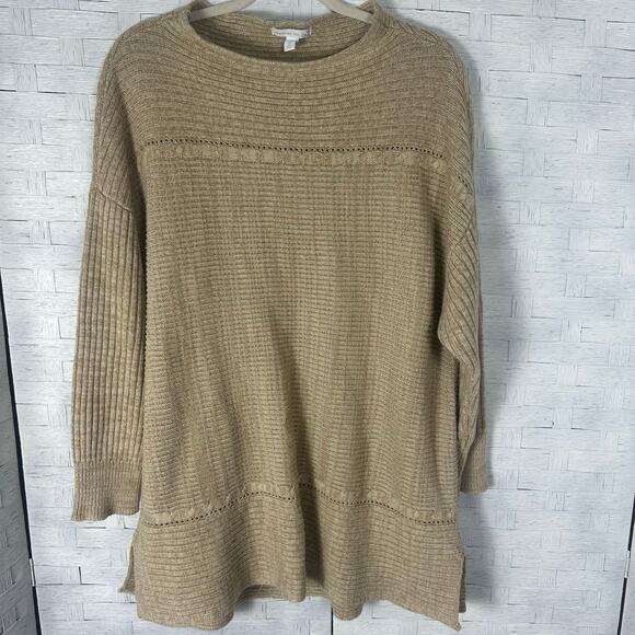 Westport 1962 women’s sweater mock neck cream cable knit  fall plus size - Picture 1 of 8